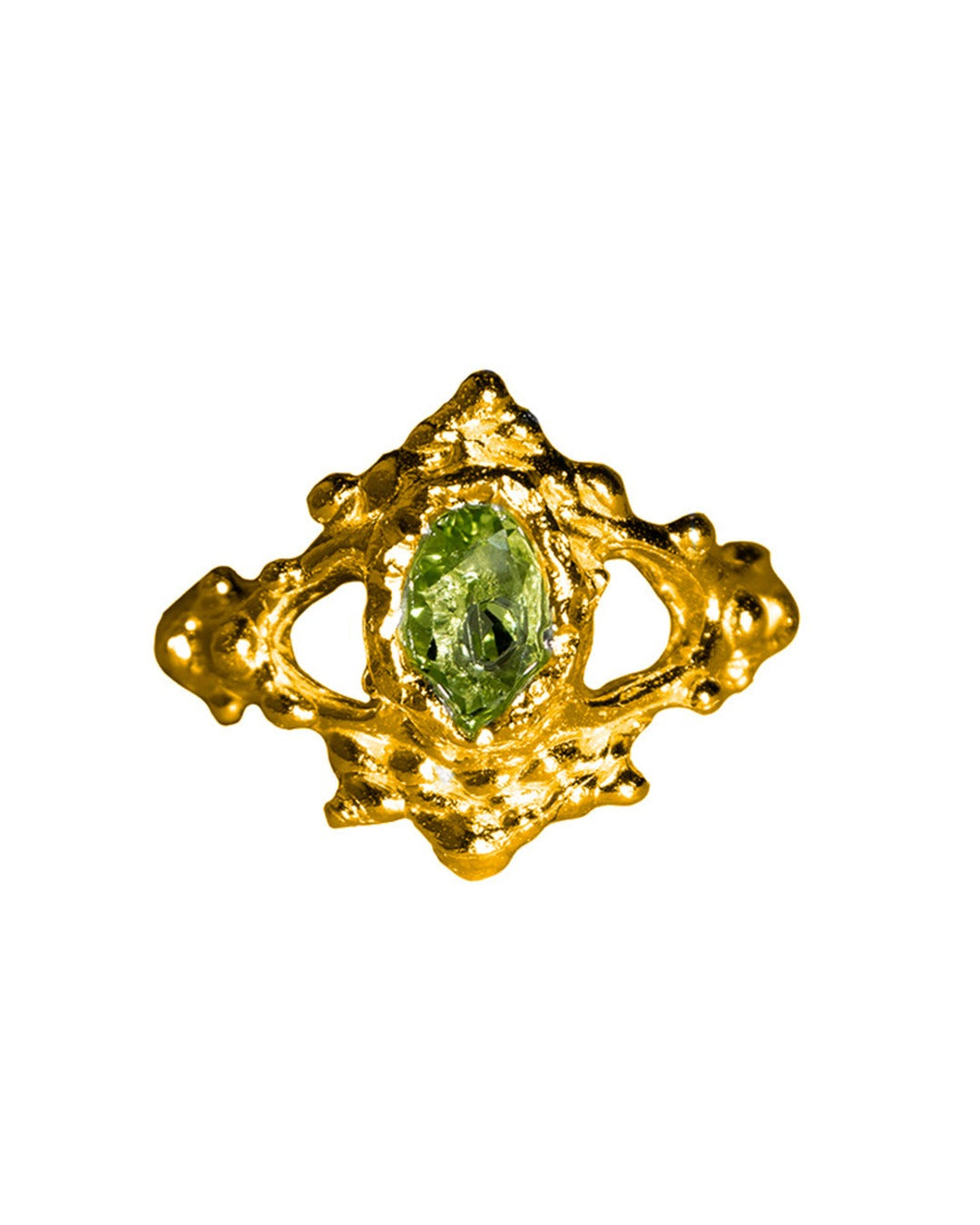 Sofia Rocha - Bague Sol De Mar - Or & Pomme Verte