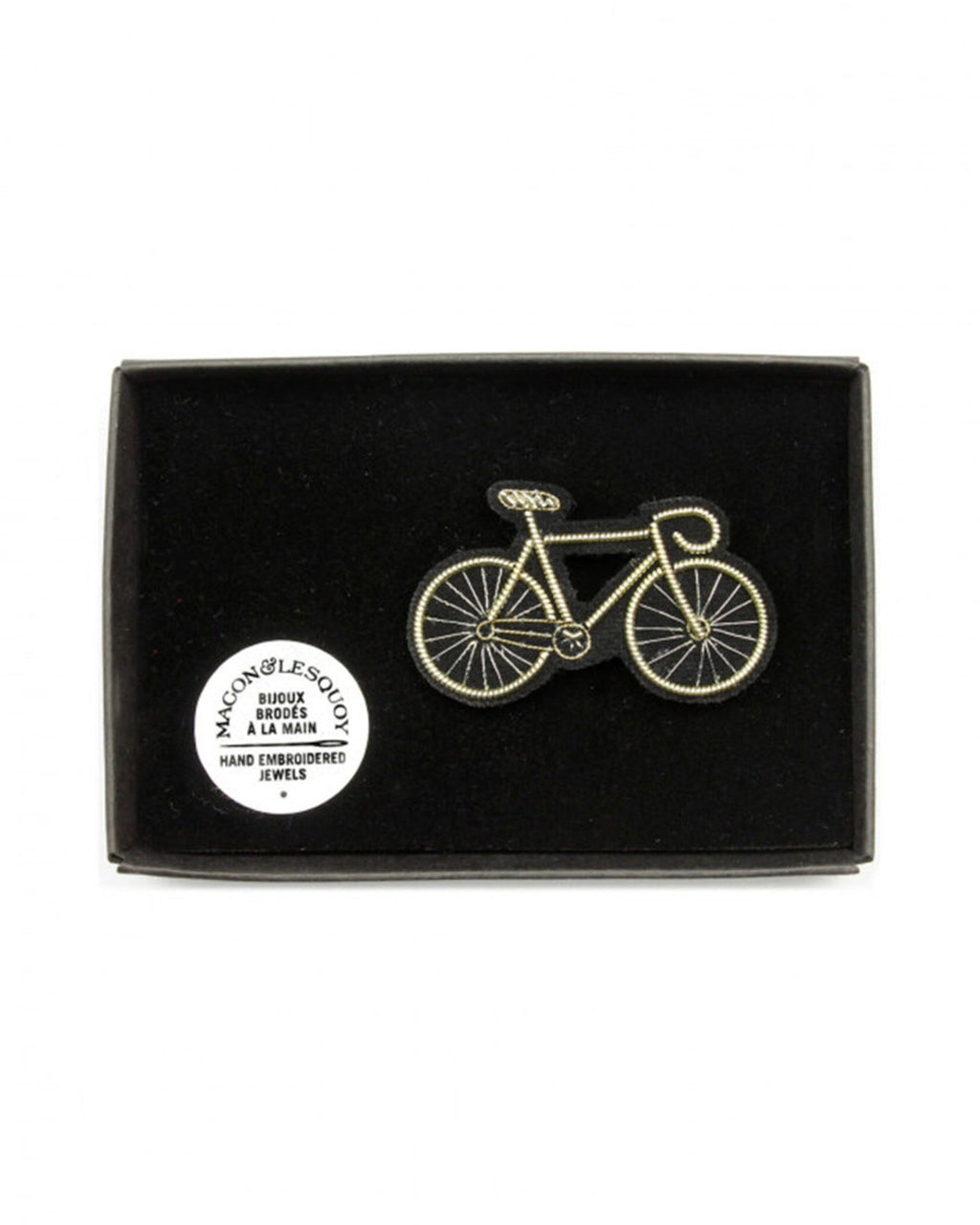 Macon & Lesquoy - Brooch - Silver Bicycle
