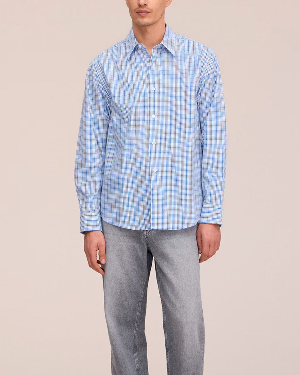 Nn07 - Quinsy Shirt - Cobolt Check