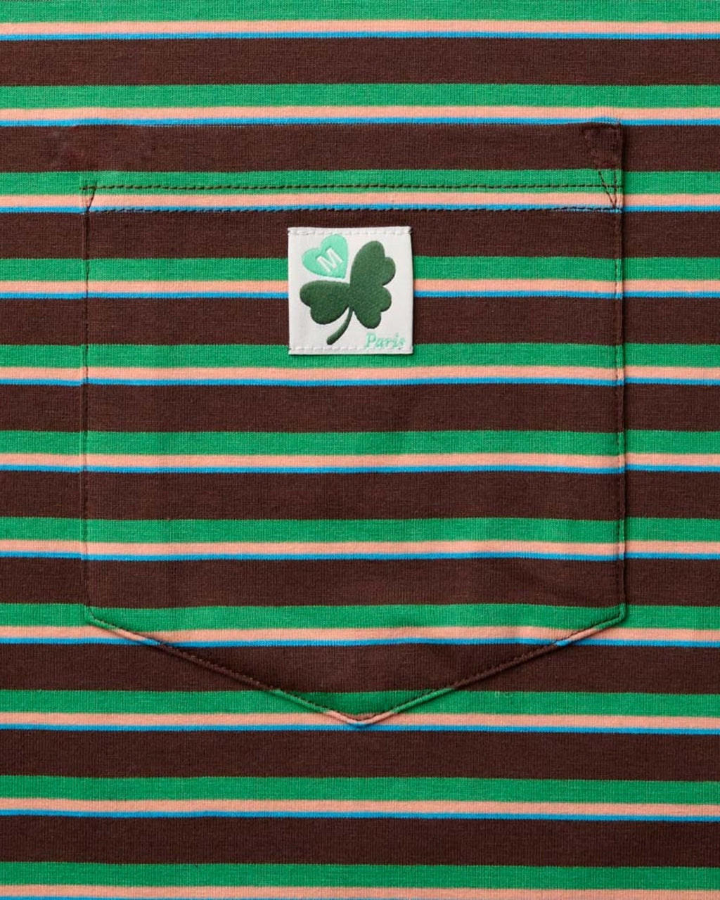 Merci - Vadim Striped T-Shirt - Brown & Green