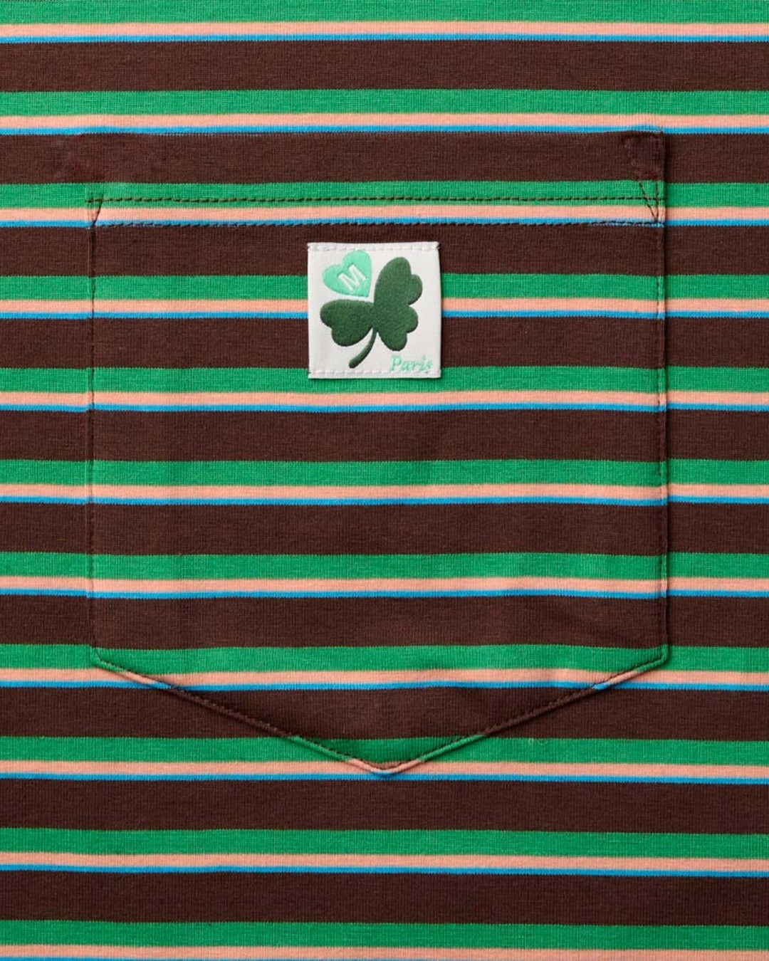 Merci - Vadim Striped T-Shirt - Brown & Green