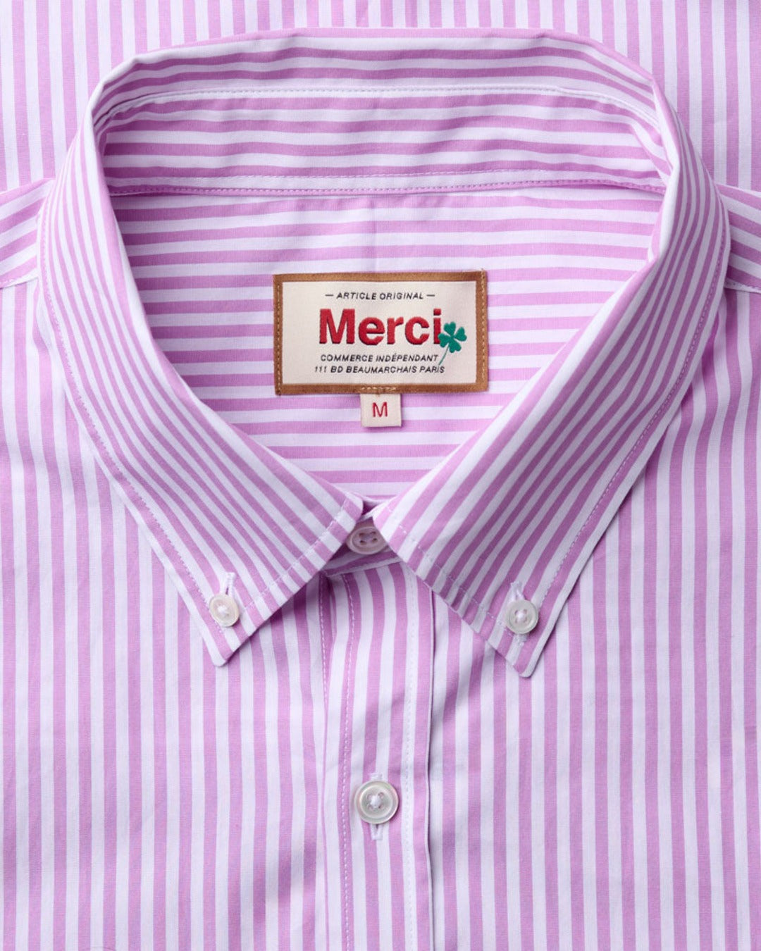 Merci - Sacha Rayé Shirt - Mauve