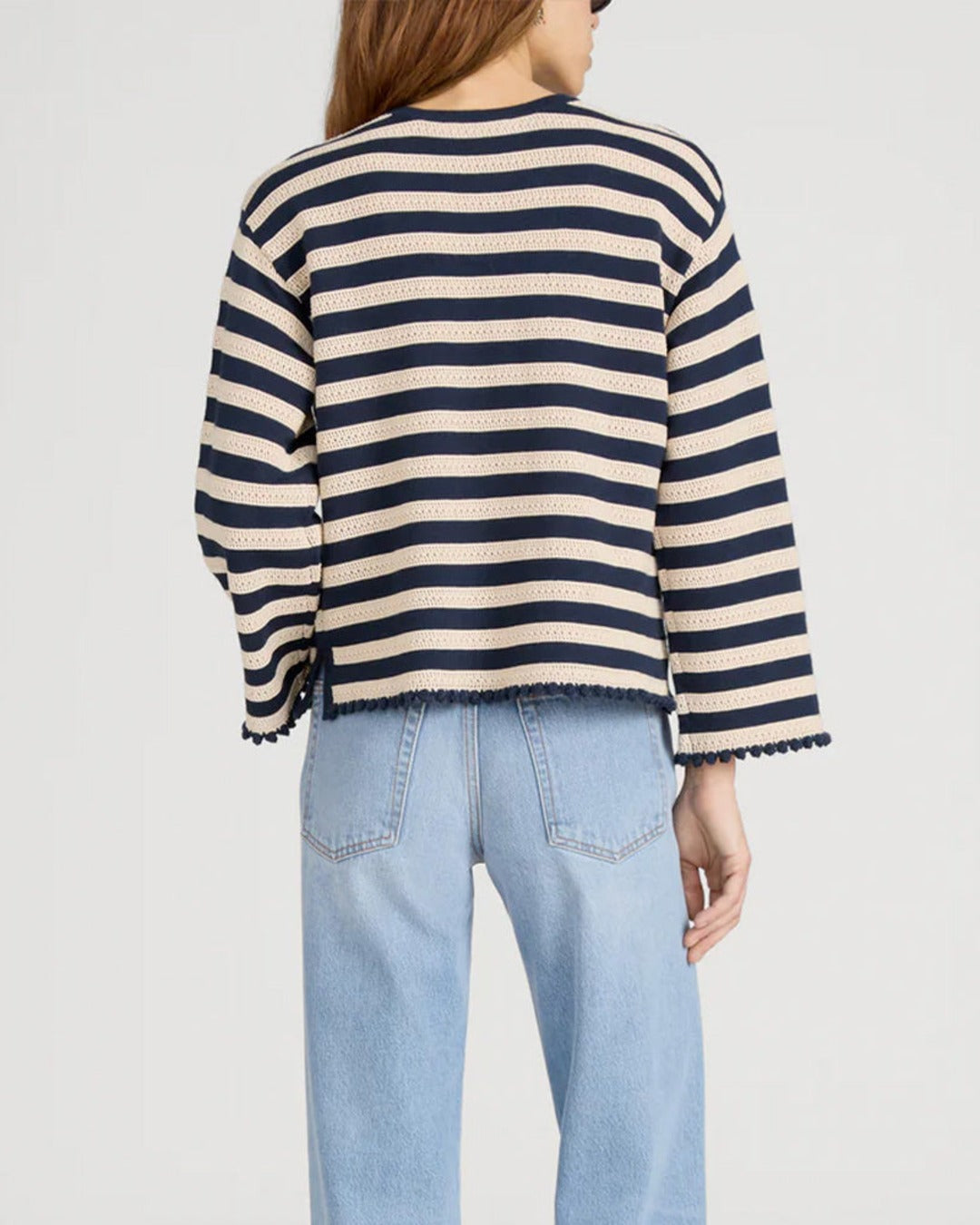 Frame - Pull Captain - Crème & Marine
