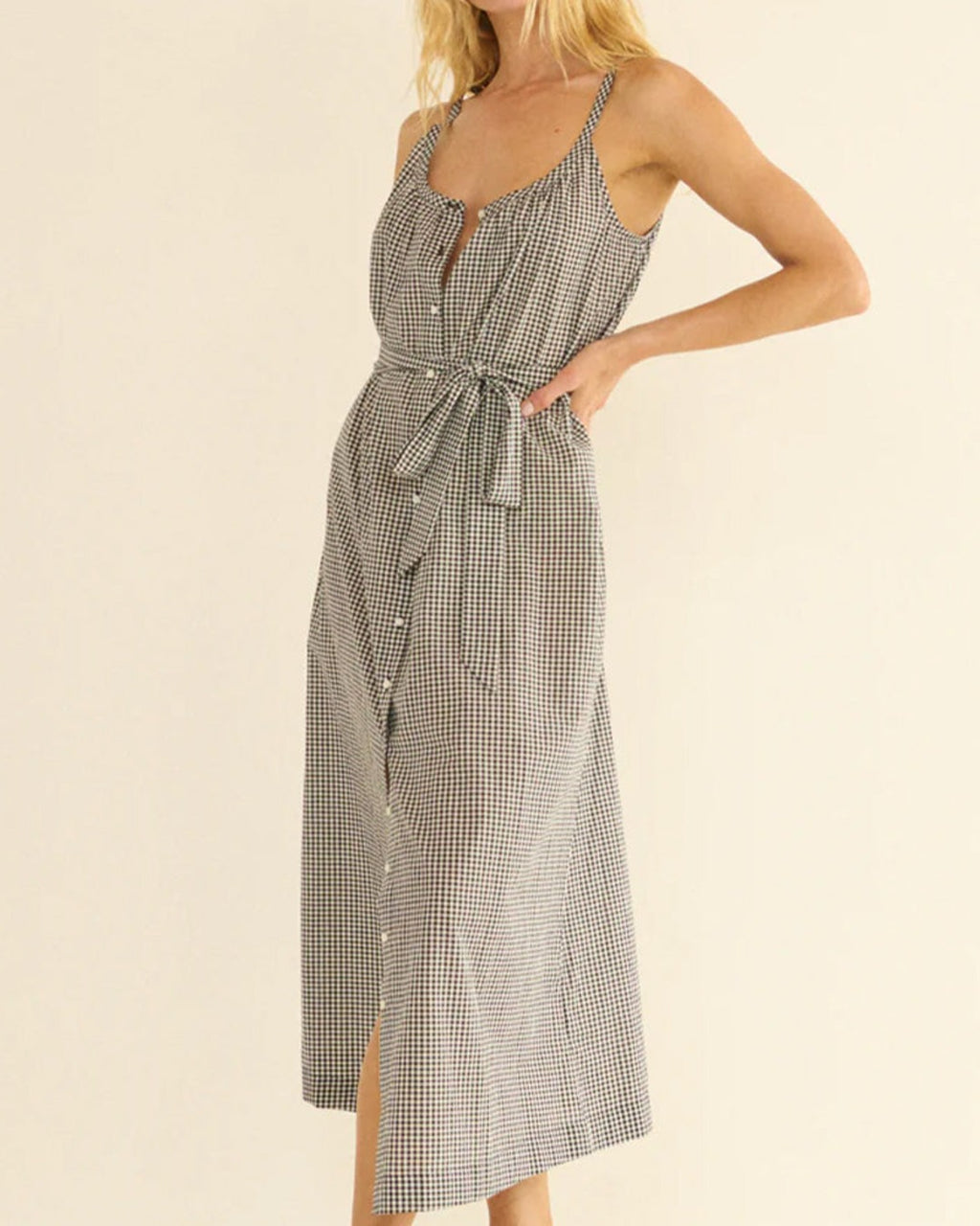 Dôen - Robe Nevita - Noir Gingham