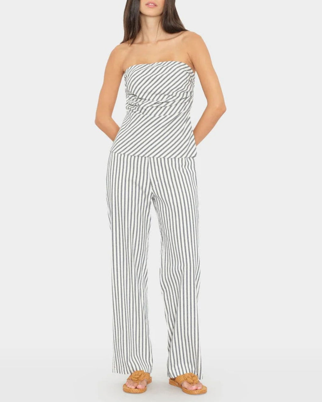 Xirena - Pascale Pants - Blue Slate Stripes