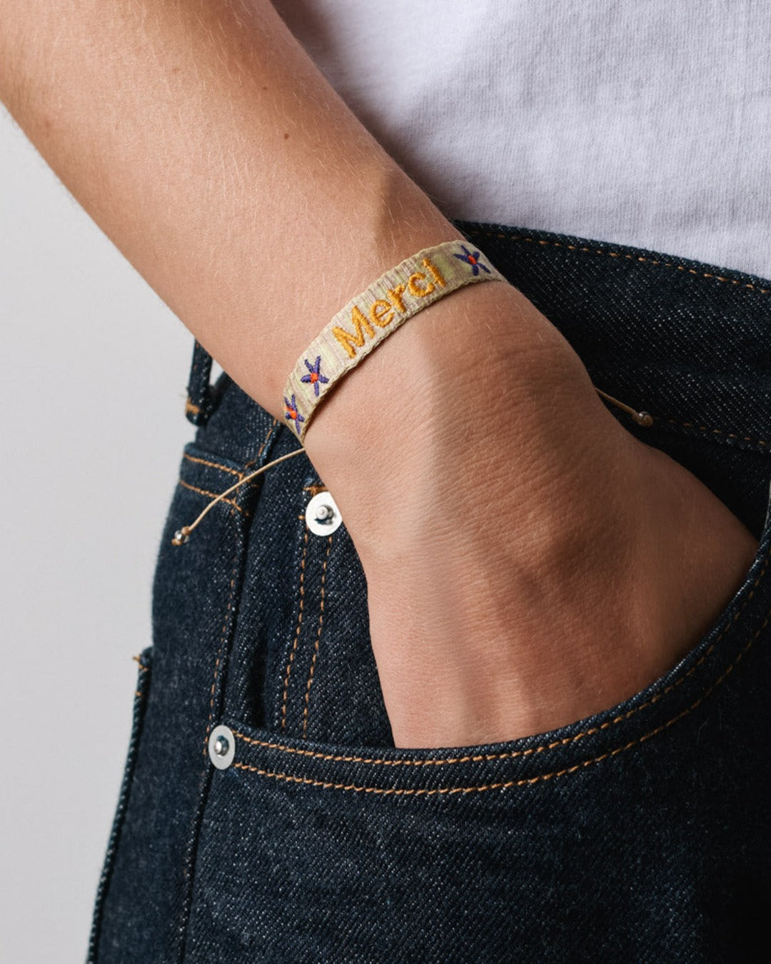 Merci x Guanabana - Bracelet Etoiles - Violet