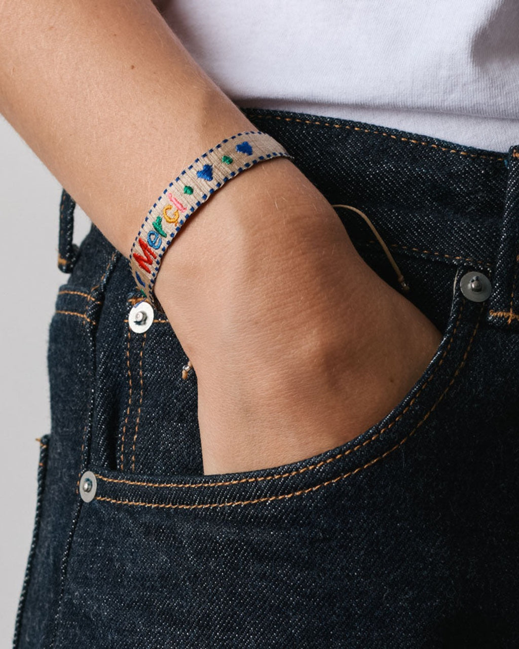 Merci x Guanabana - Guanabana x Merci - Heart Bracelet - Blue