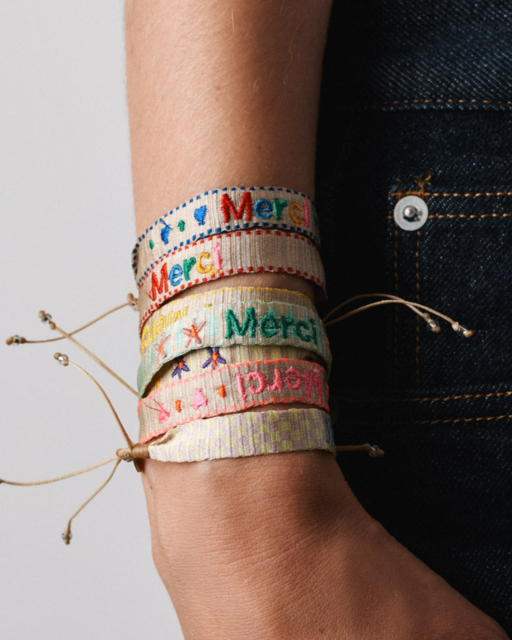 Merci x Guanabana - Guanabana x Merci - Heart Bracelet - Blue