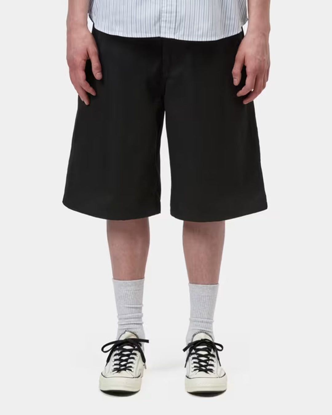 Carhartt Wip - Short Brader - Noir Délavé