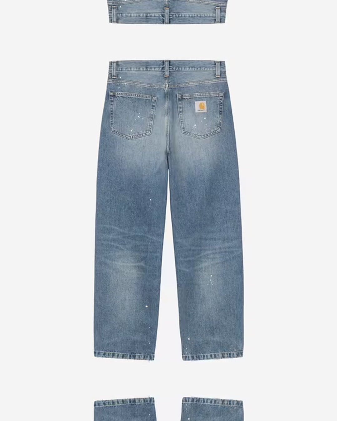 Carhartt Wip - Jeans Landon - Blue Destroy Wash