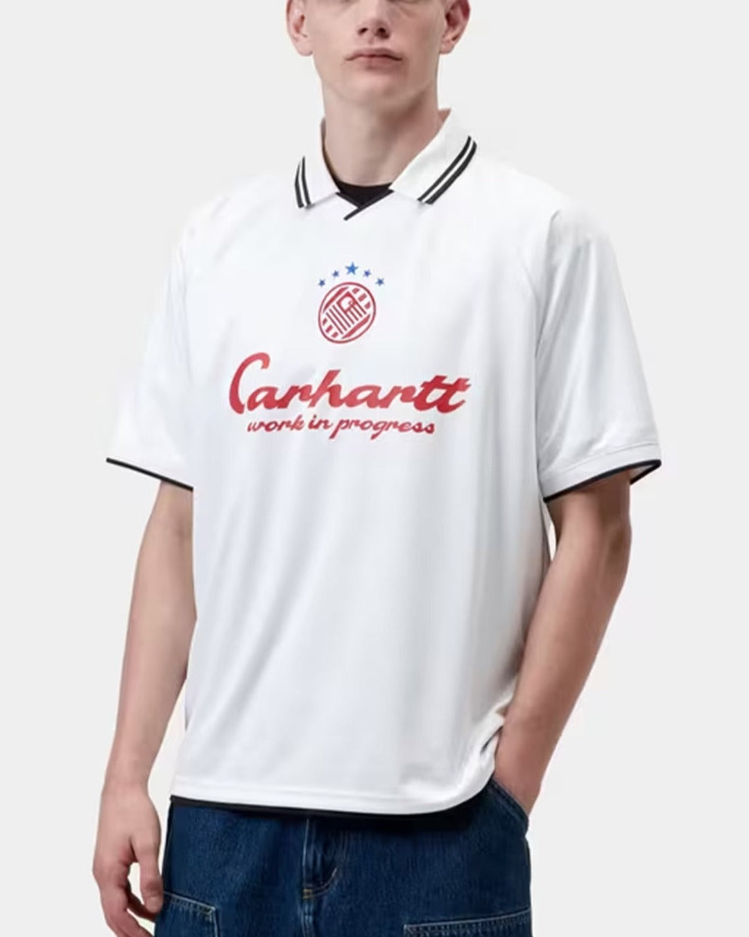 Carhartt Wip - SS Terrace Football T-shirt - White