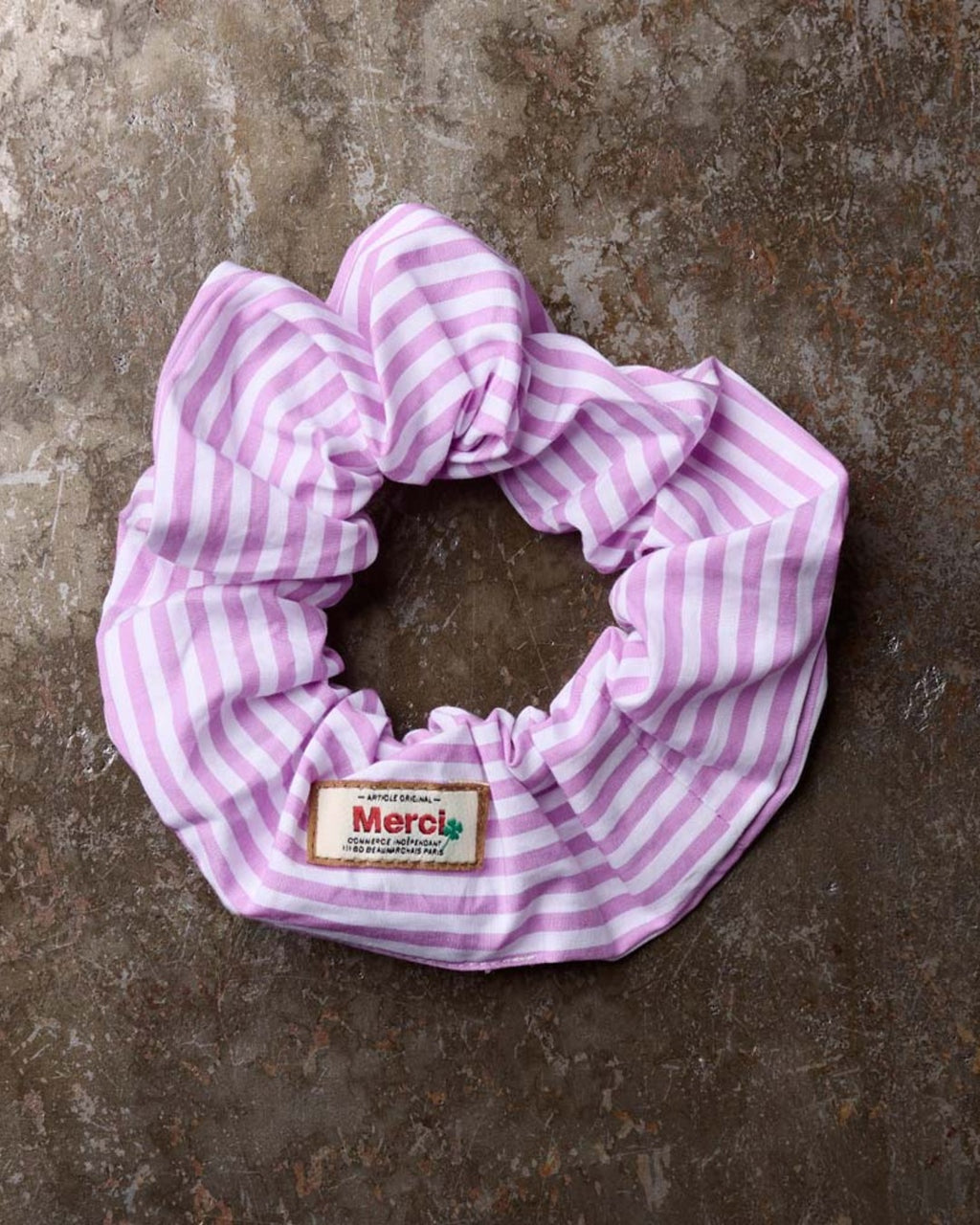 Merci - Scrunchie Scrunchie - Mauve Stripes