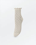 Beck Sondergaard - Chaussettes À Pois - Blanc Birch