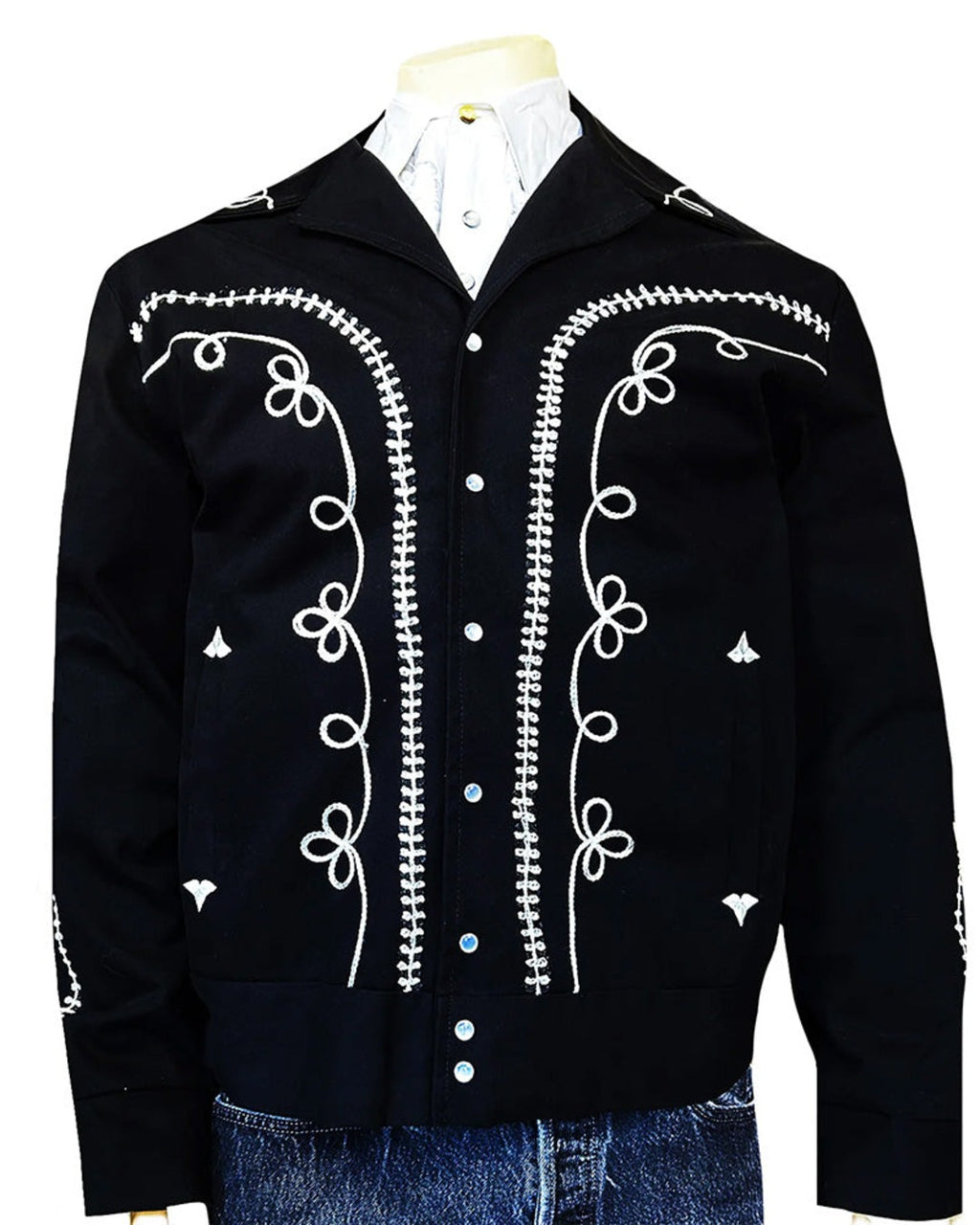 Rockmount - Veste Western Bolero - Noir & Blanc