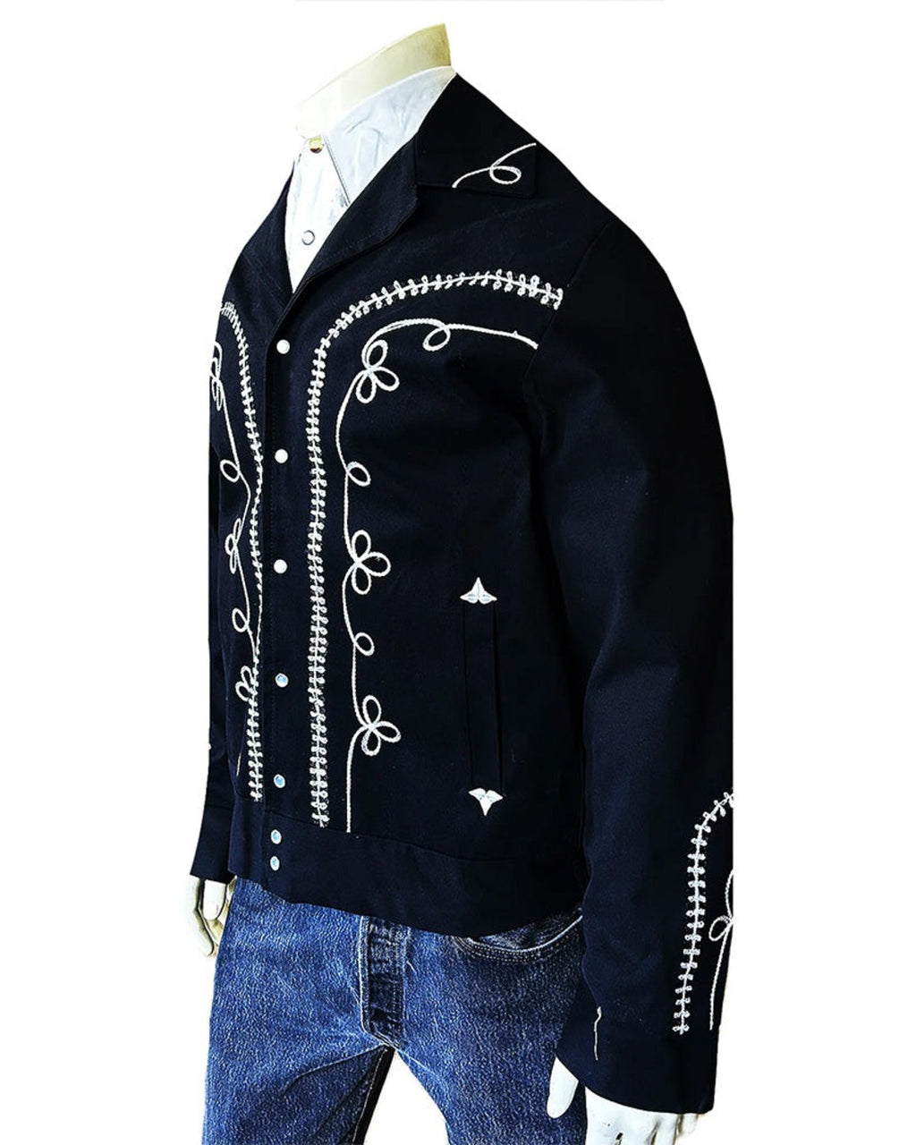 Rockmount - Veste Western Bolero - Noir & Blanc