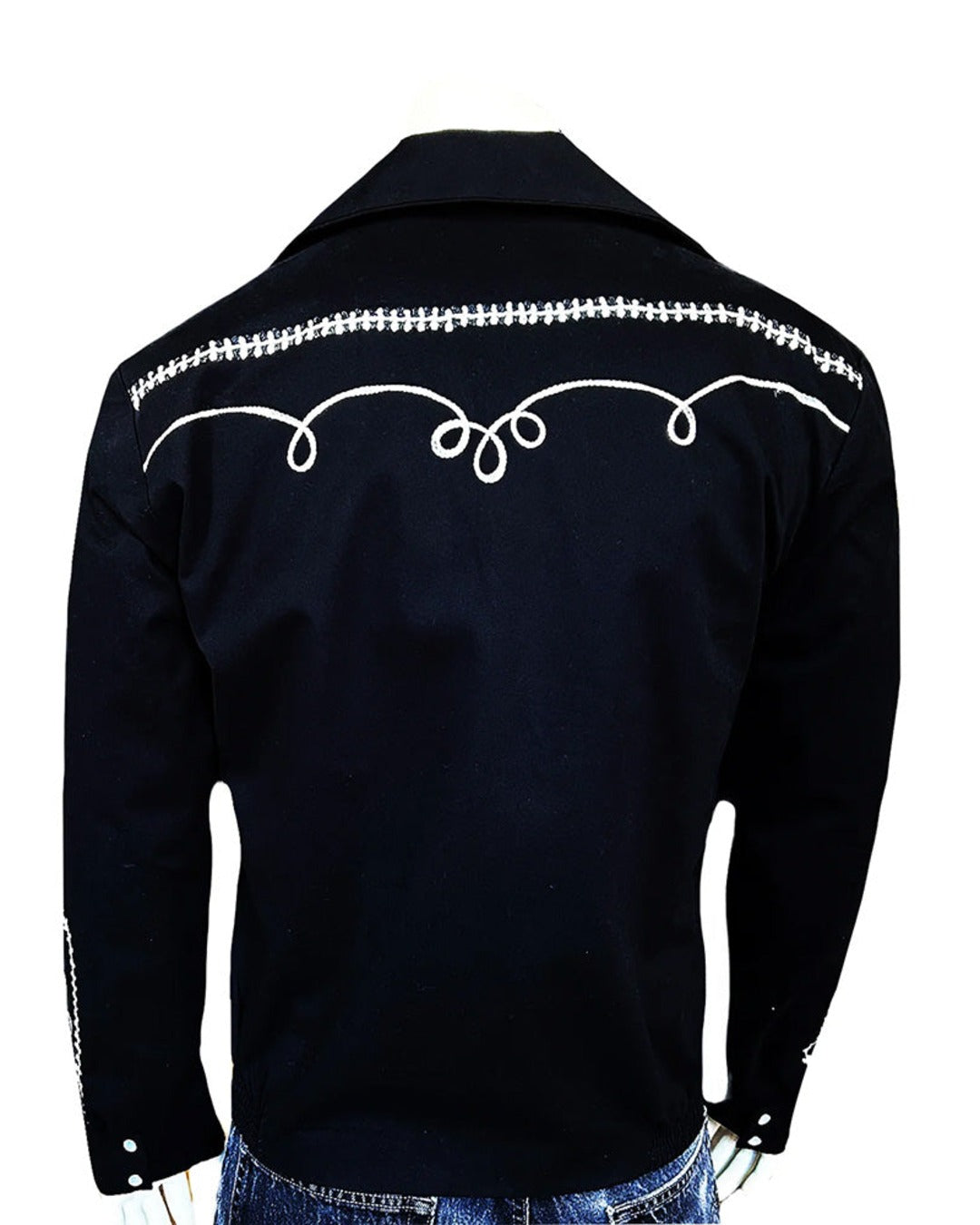 Rockmount - Veste Western Bolero - Noir & Blanc