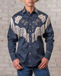 Rockmount - Western Fringe Shirt - Navy