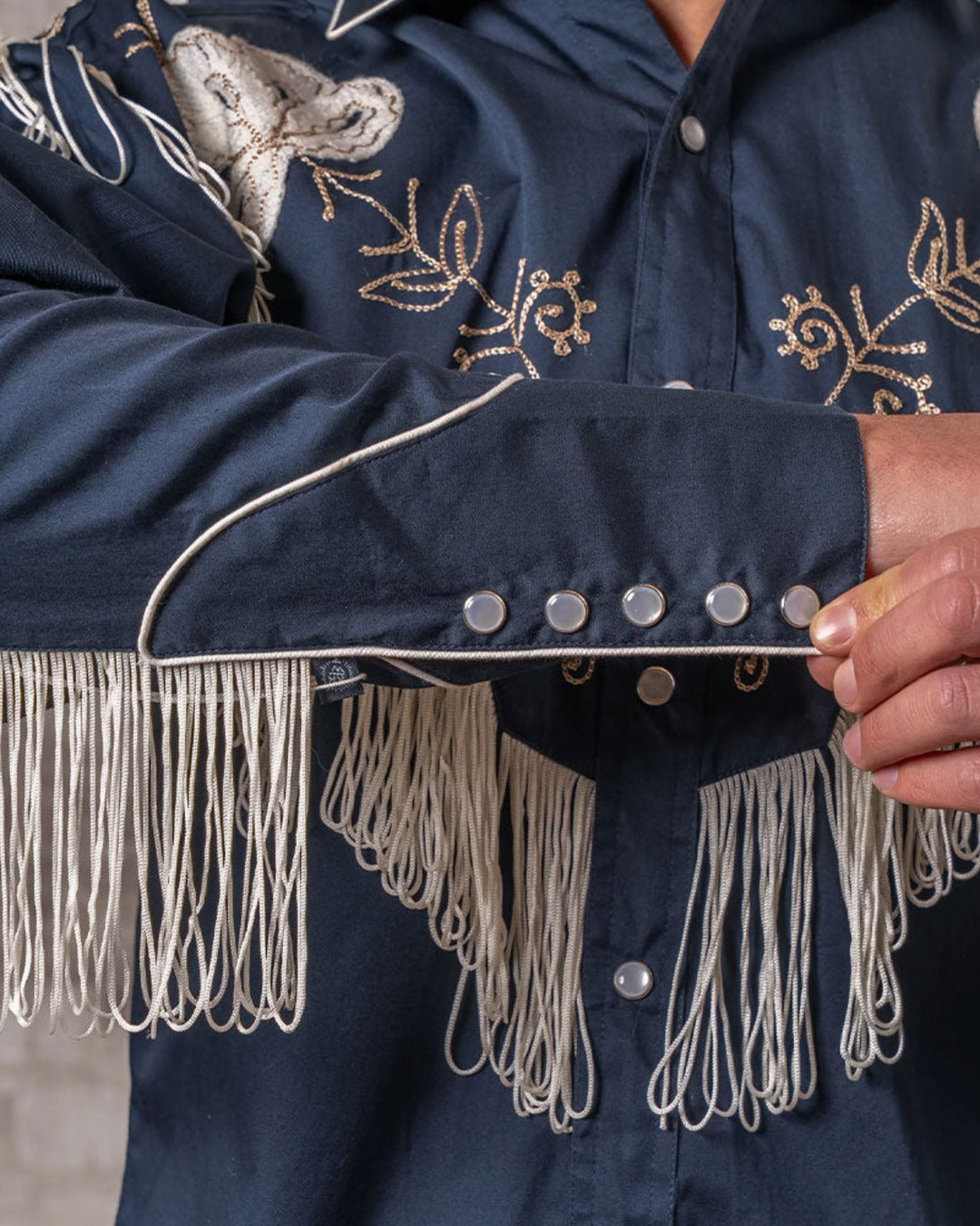 Rockmount - Western Fringe Shirt - Navy