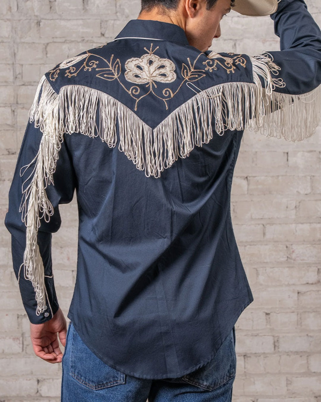 Rockmount - Western Fringe Shirt - Navy