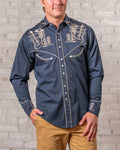 Rockmount - Guitar Boot Hat Western Shirt - Navy