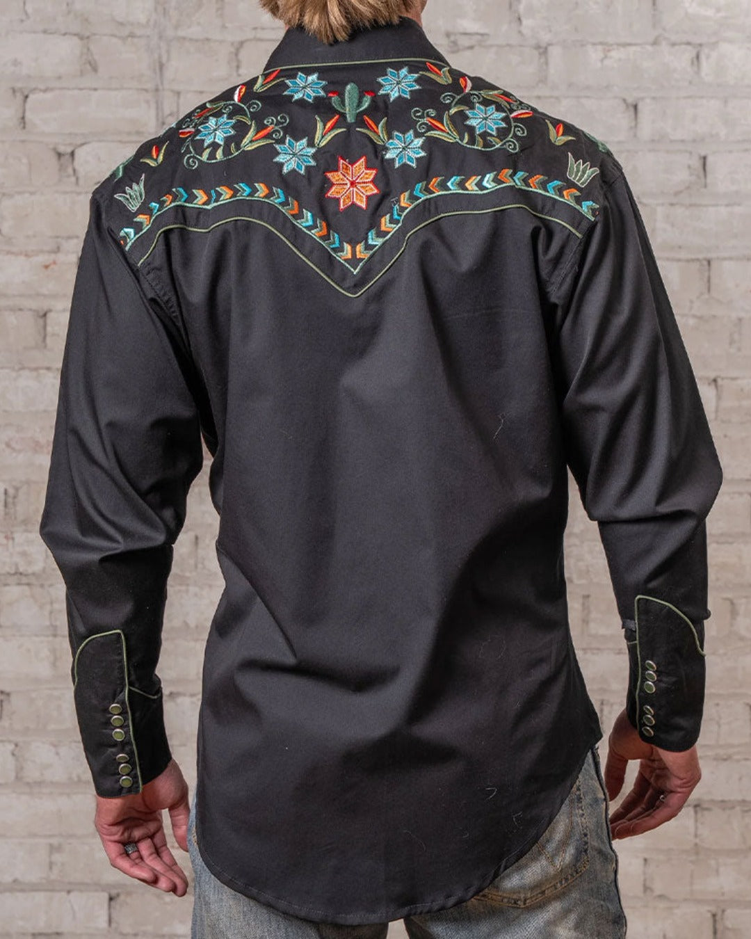Rockmount - Agave Cactus Western Shirt - Black