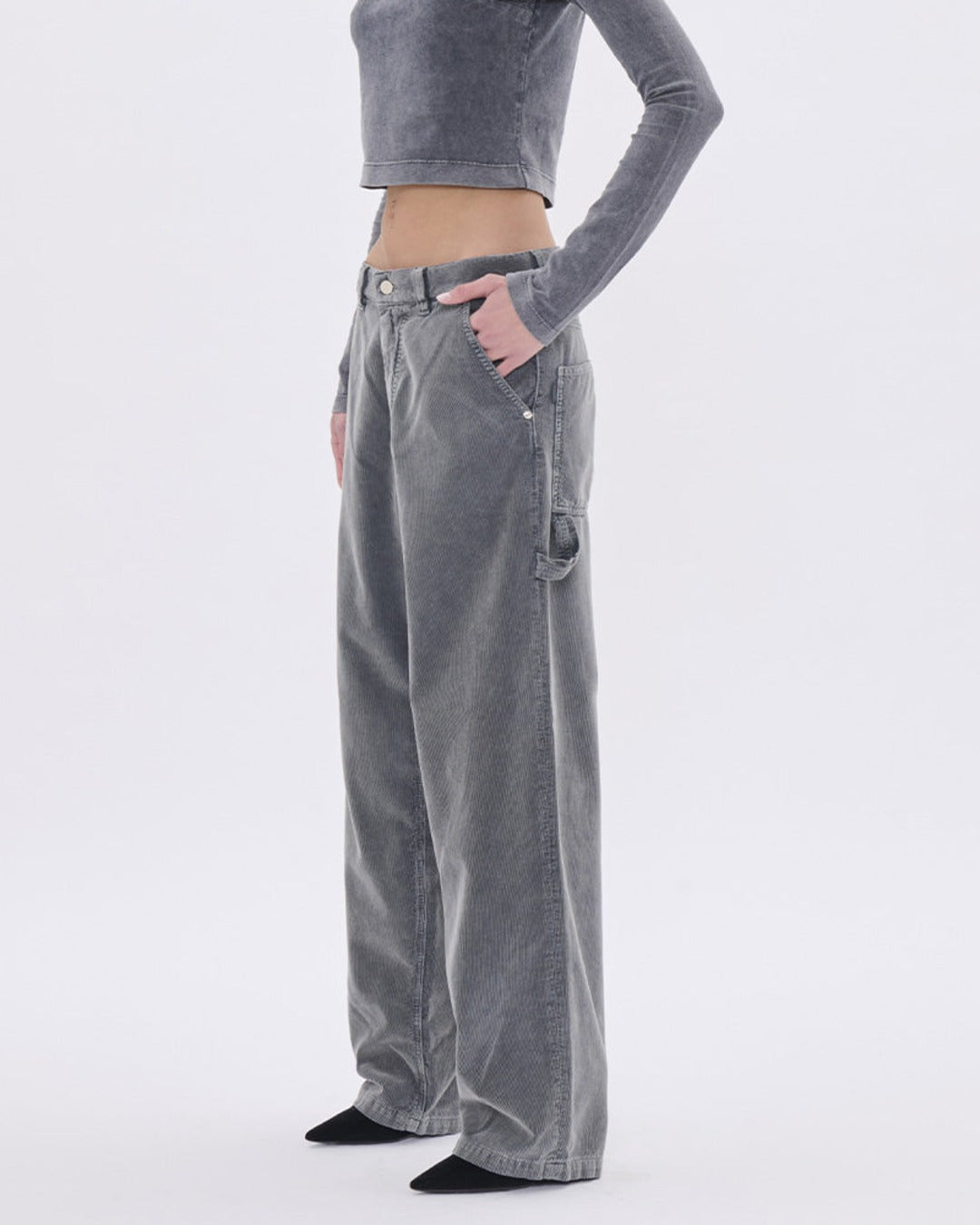 Haikure - Sibilla Velvet Pier Jeans - Grey