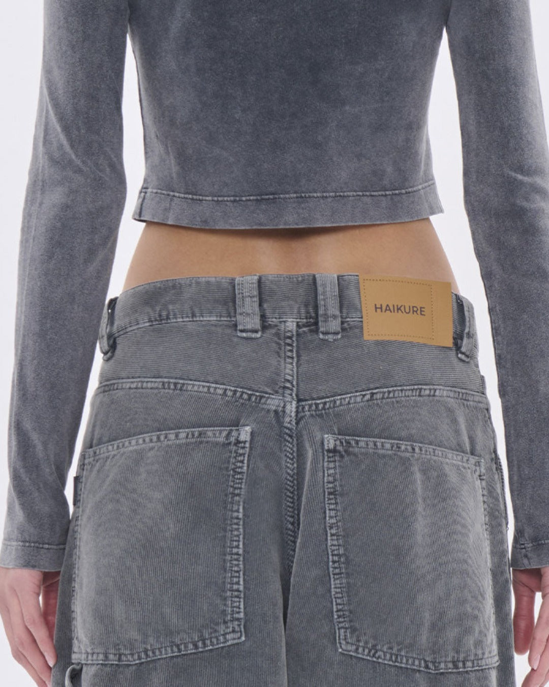 Haikure - Jeans Sibilla Velvet Pier - Gris