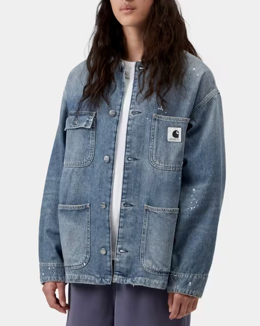 Carhartt Wip - Veste Og Michigan Smithtown - Bleu Destroy Wash