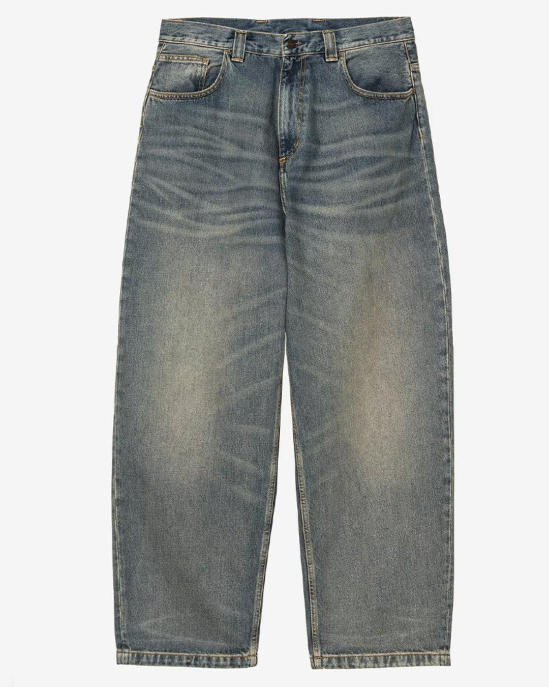 Carhartt Wip - Jeans Brandon W - Bleu Worn Used Wash
