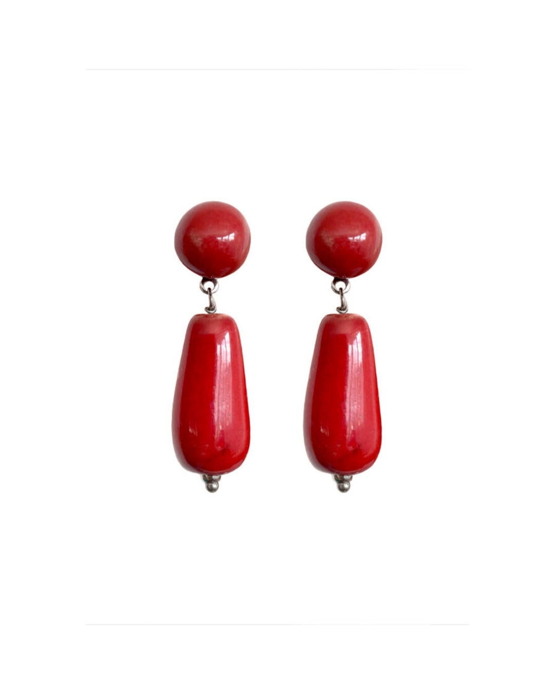 Blanca Olmos Studio - Boucles D'Oreilles Rocio - Rouge