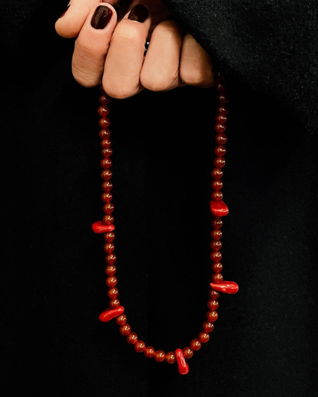 Blanca Olmos Studio - Las Lagrimas Necklace - Red