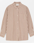 Skall Studio - Edgar Shirt - Brown and Ecru