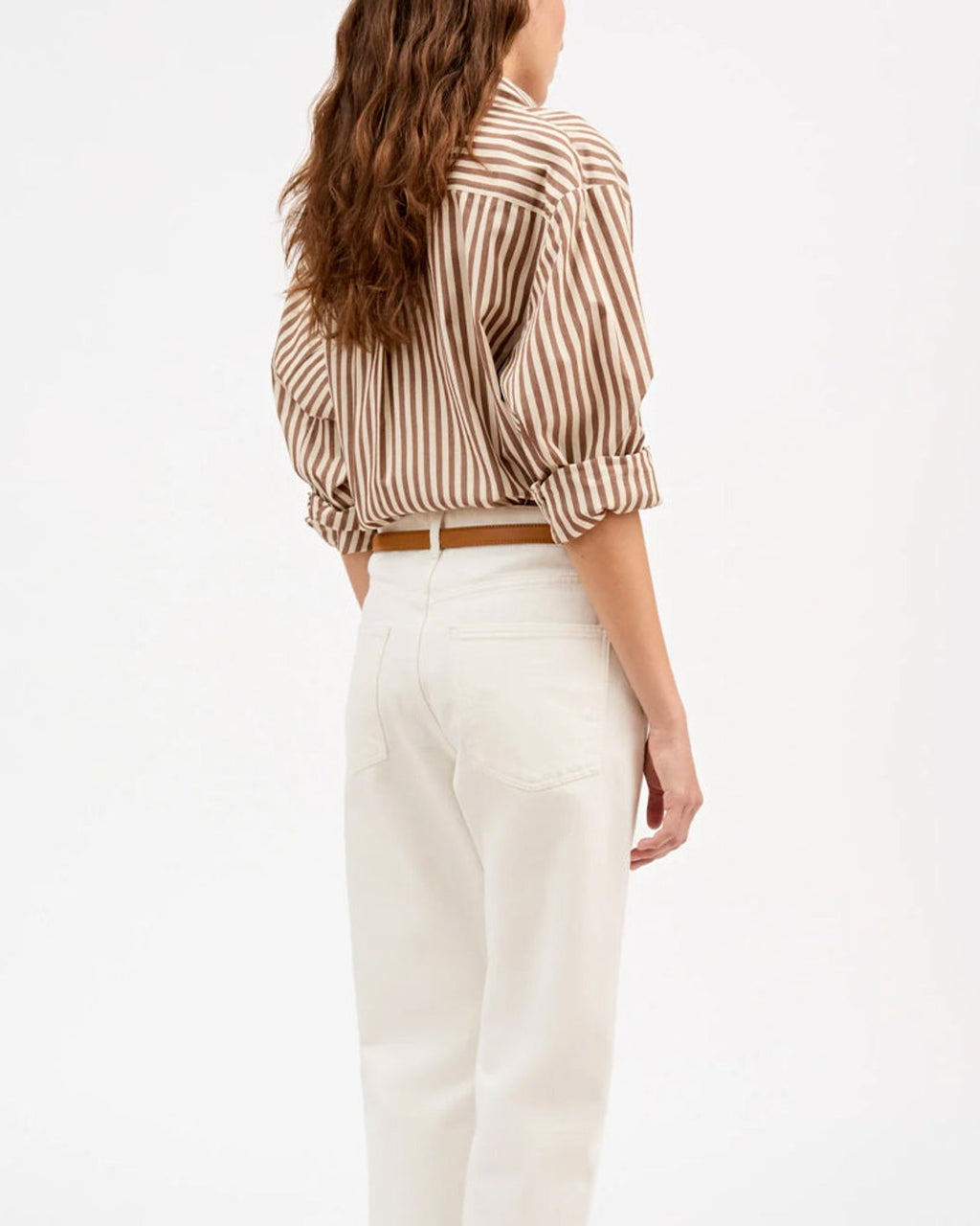 Skall Studio - Edgar Shirt - Brown and Ecru