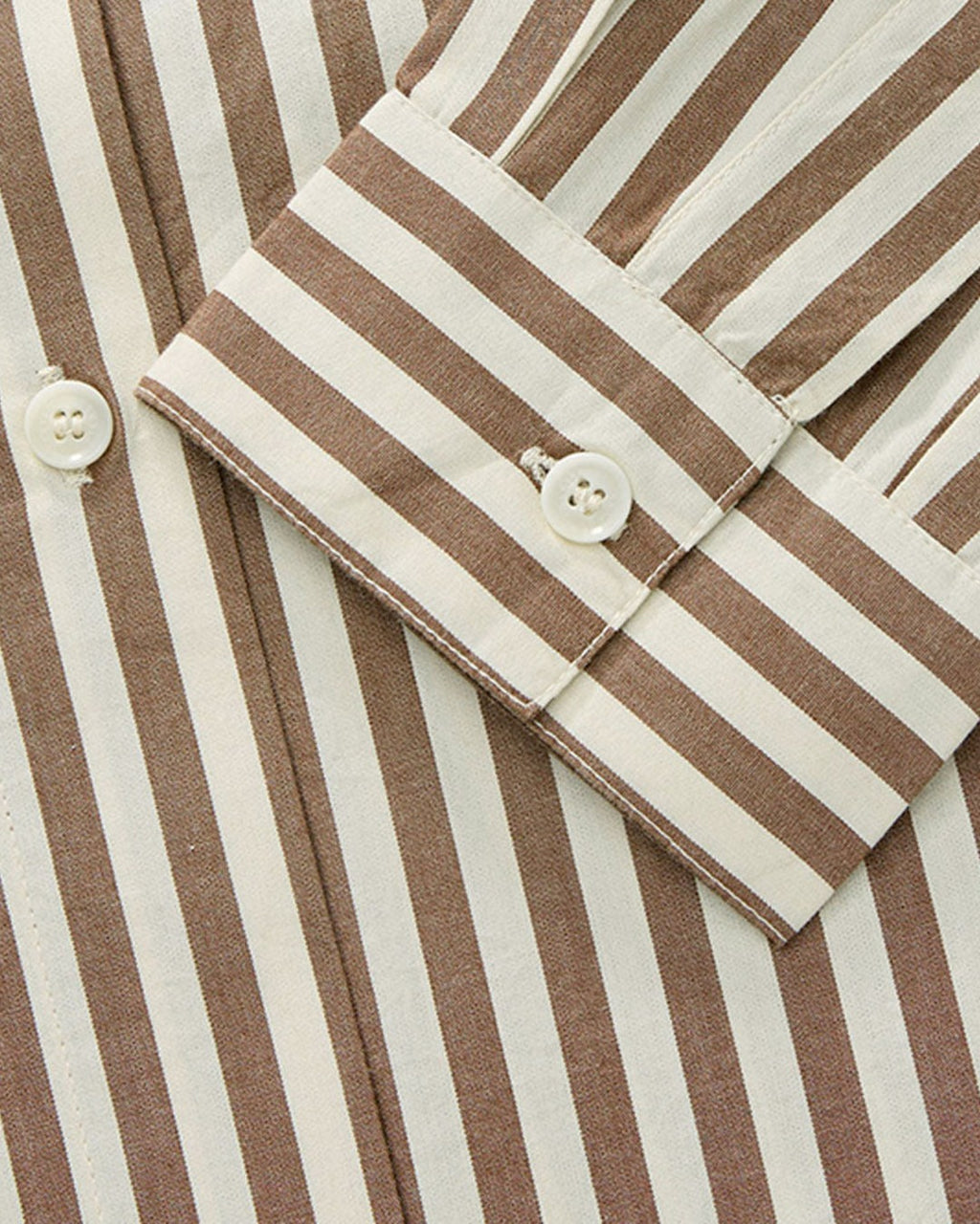 Skall Studio - Edgar Shirt - Brown and Ecru