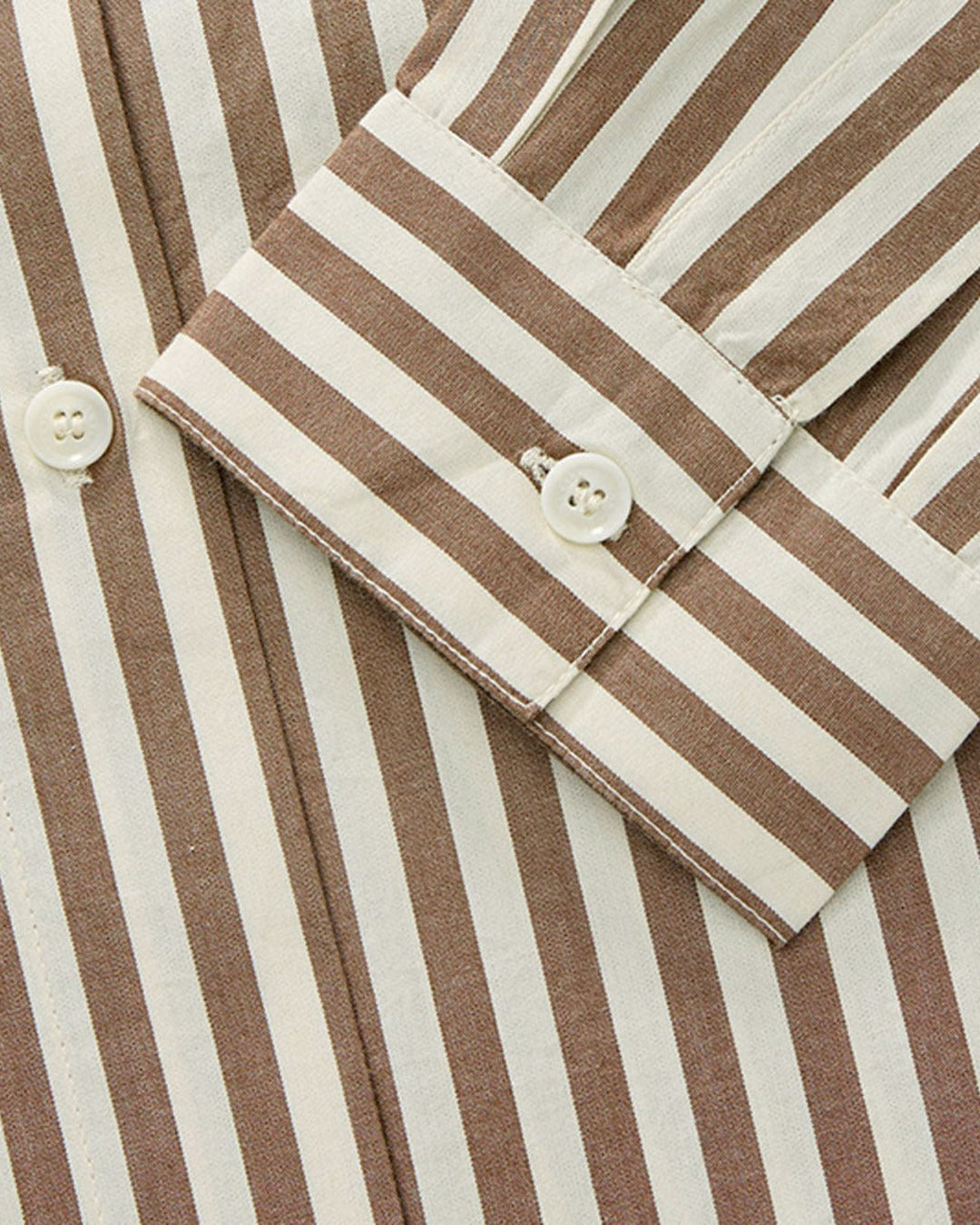 Skall Studio - Edgar Shirt - Brown and Ecru