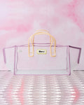 Merci x Mimi Salon - Sac Panier L - Violet & Jaune