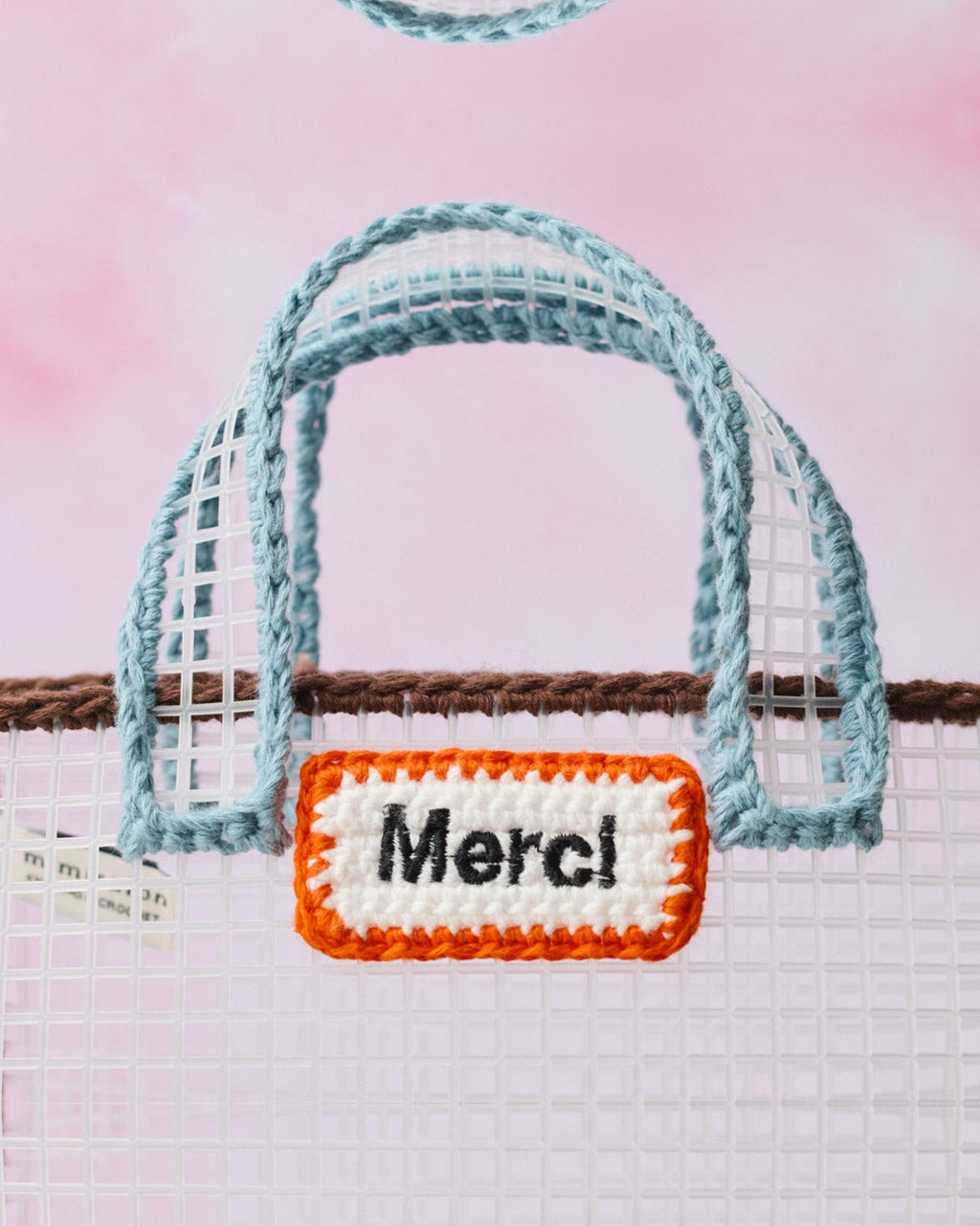 Merci x Mimi Salon - Mimi Salon x Merci - Basket Bag XS - Brown & Blue