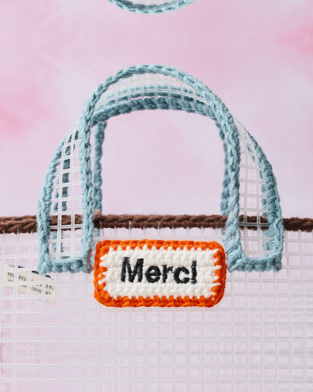 Merci x Mimi Salon - Mimi Salon x Merci - Basket Bag XS - Brown & Blue