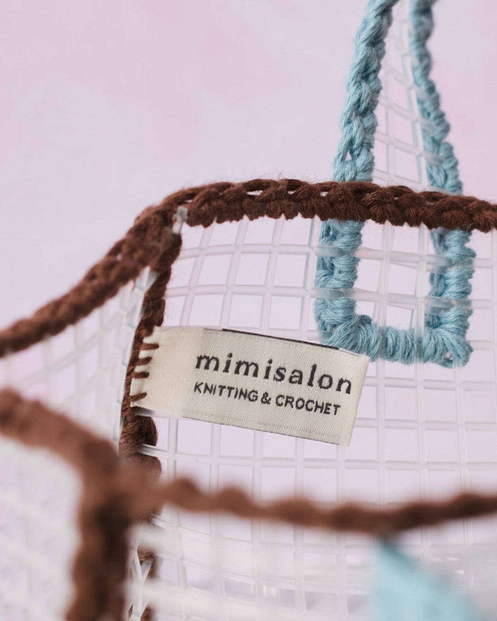 Merci x Mimi Salon - Mimi Salon x Merci - Basket Bag XS - Brown & Blue