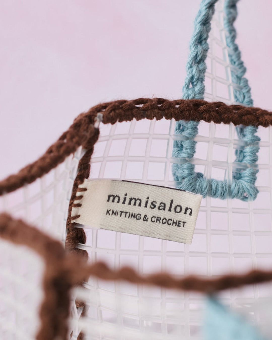 Merci x Mimi Salon - Mimi Salon x Merci - Basket Bag XS - Brown & Blue