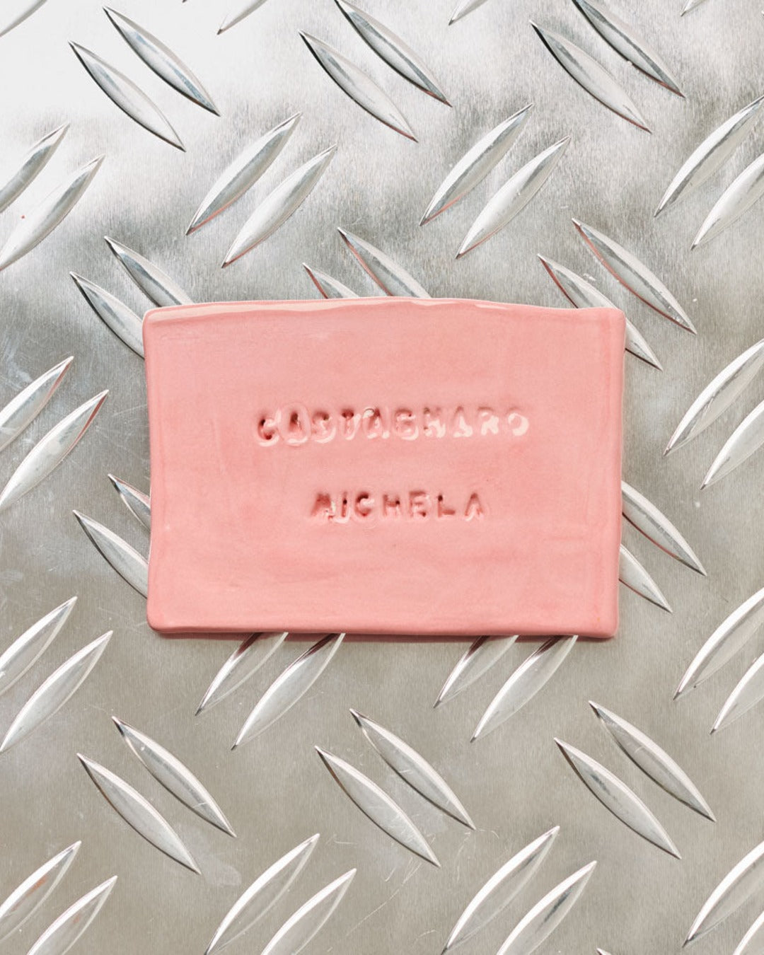 Merci x Michela Castagnaro - Ride ticket Merci ceramic - Pink