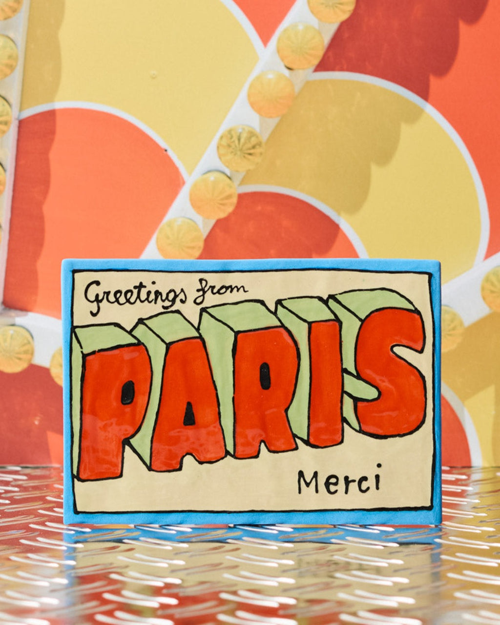 Merci x Michela Castagnaro - Merci Ceramic Postcard - Green