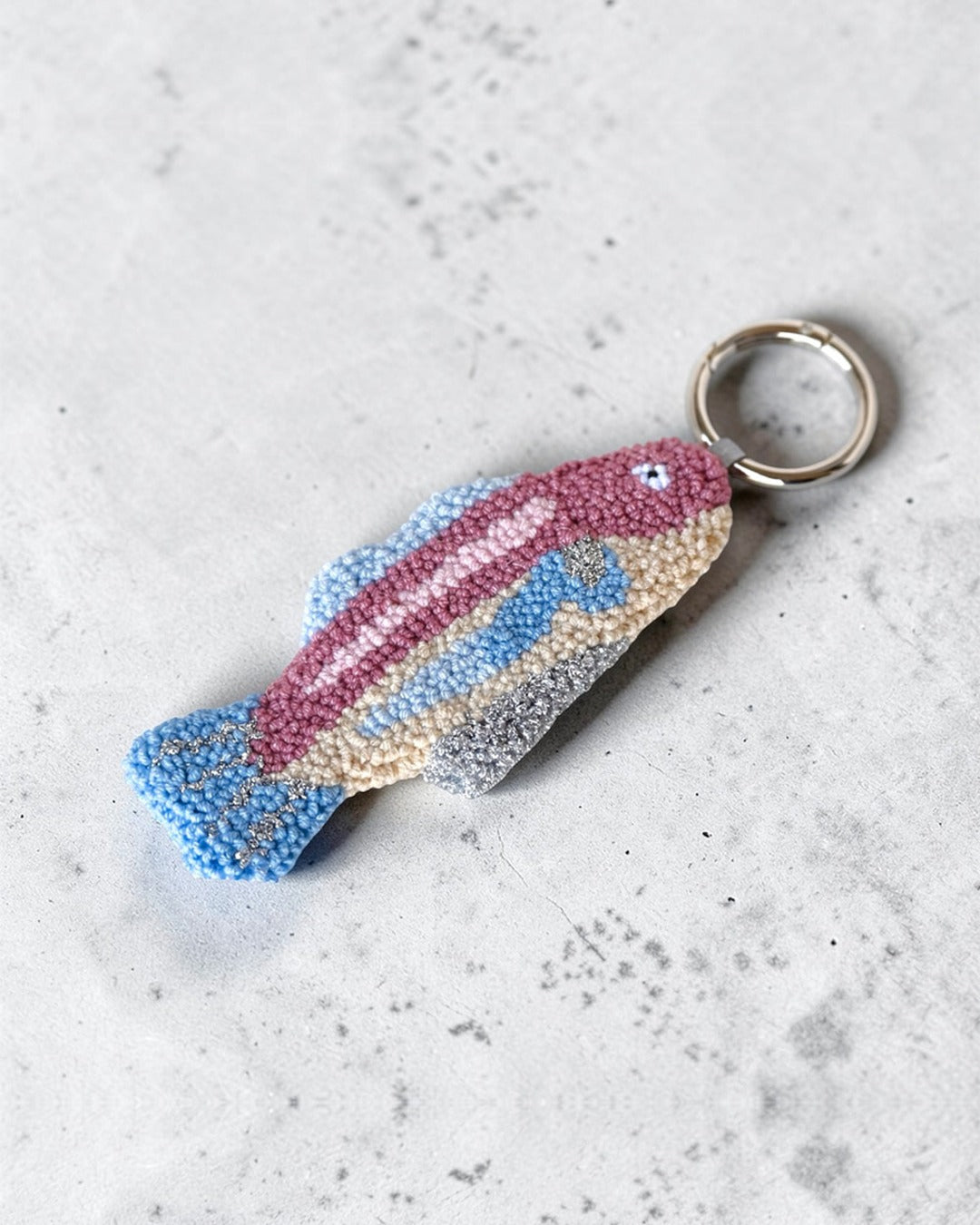 N2 Studio - Sardine Key Ring - Blue Lilac & Cream
