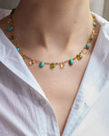 Merci x Ivarene - Ivarene x Merci - Necklace - Vesuvianite Citrine & Turquoise