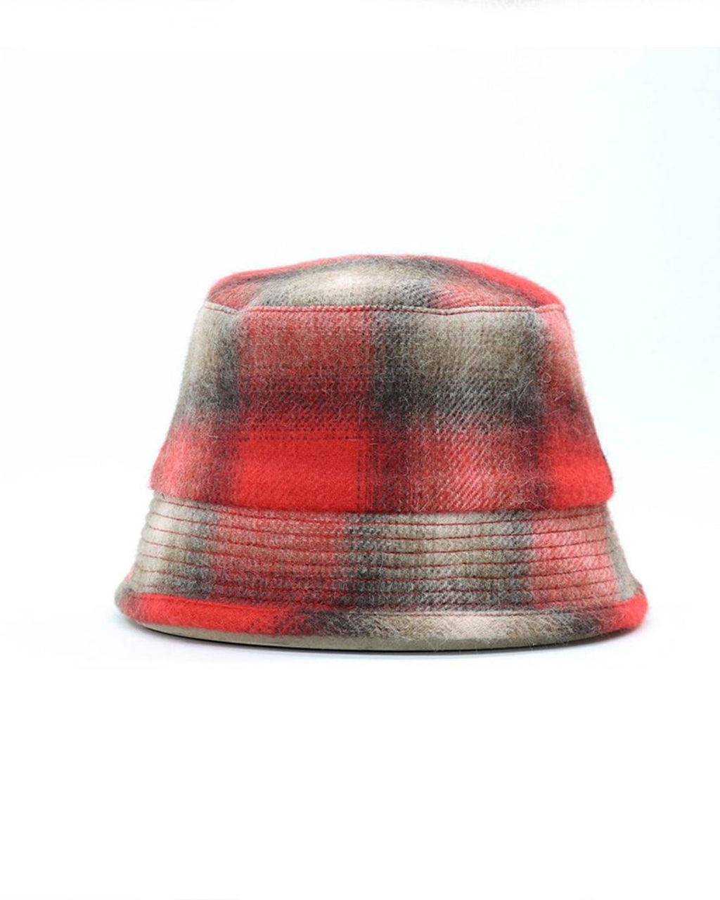 Cableami - Chapeau 70S Wool Shaggy Check - Rouge
