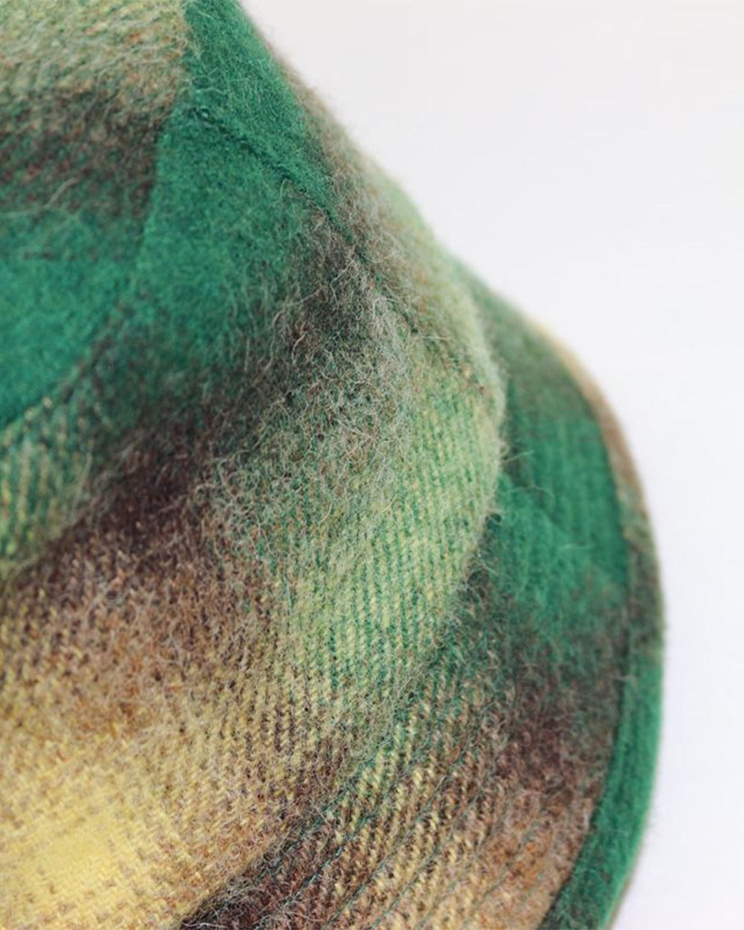 Cableami - Chapeau 70S Wool Shaggy Check - Vert