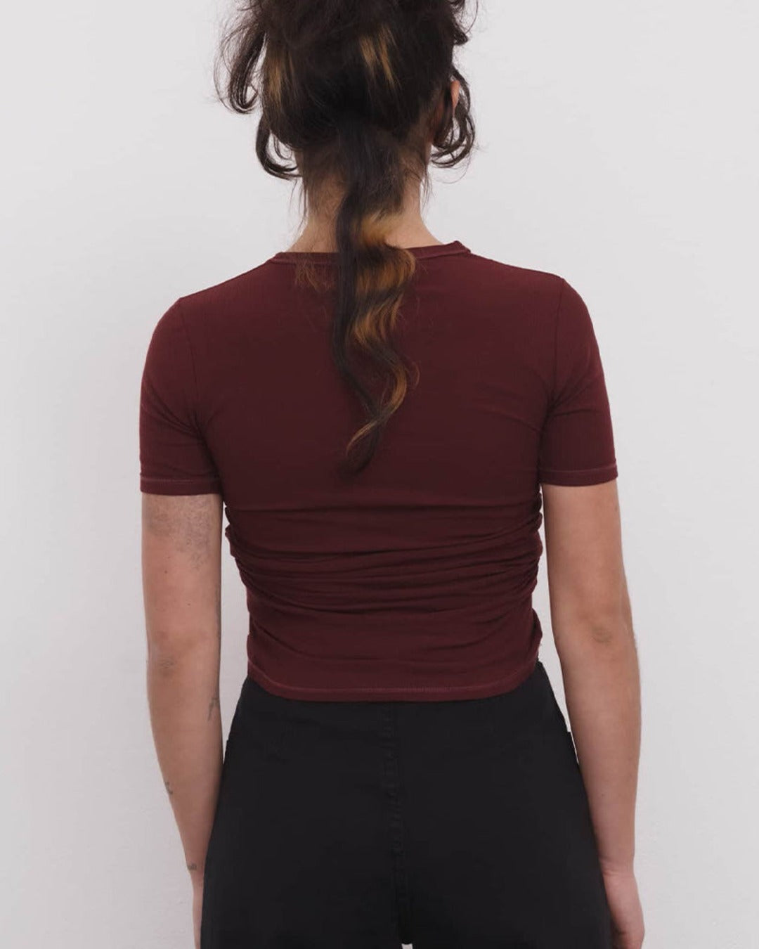 Baserange - T Shirt Heart - Rouge Nara