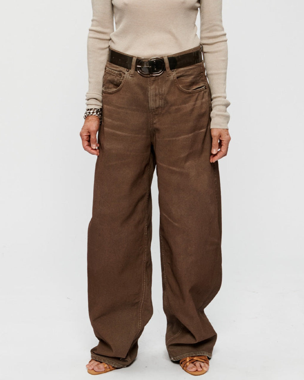 6397 - Jeans Roomy - Earth Clay