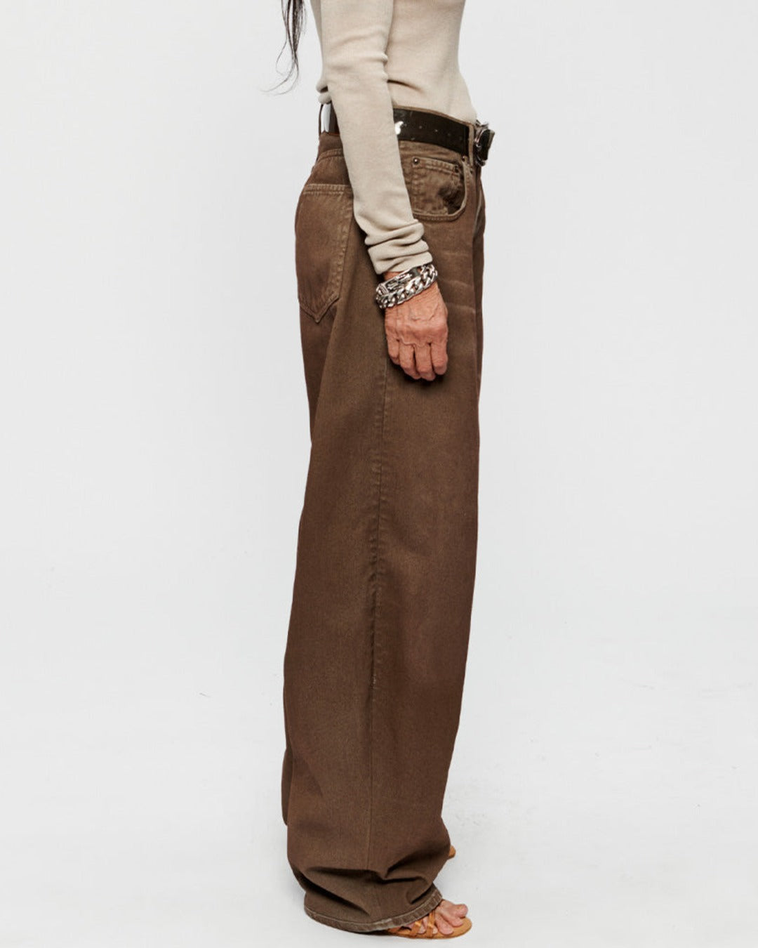 6397 - Jeans Roomy - Earth Clay