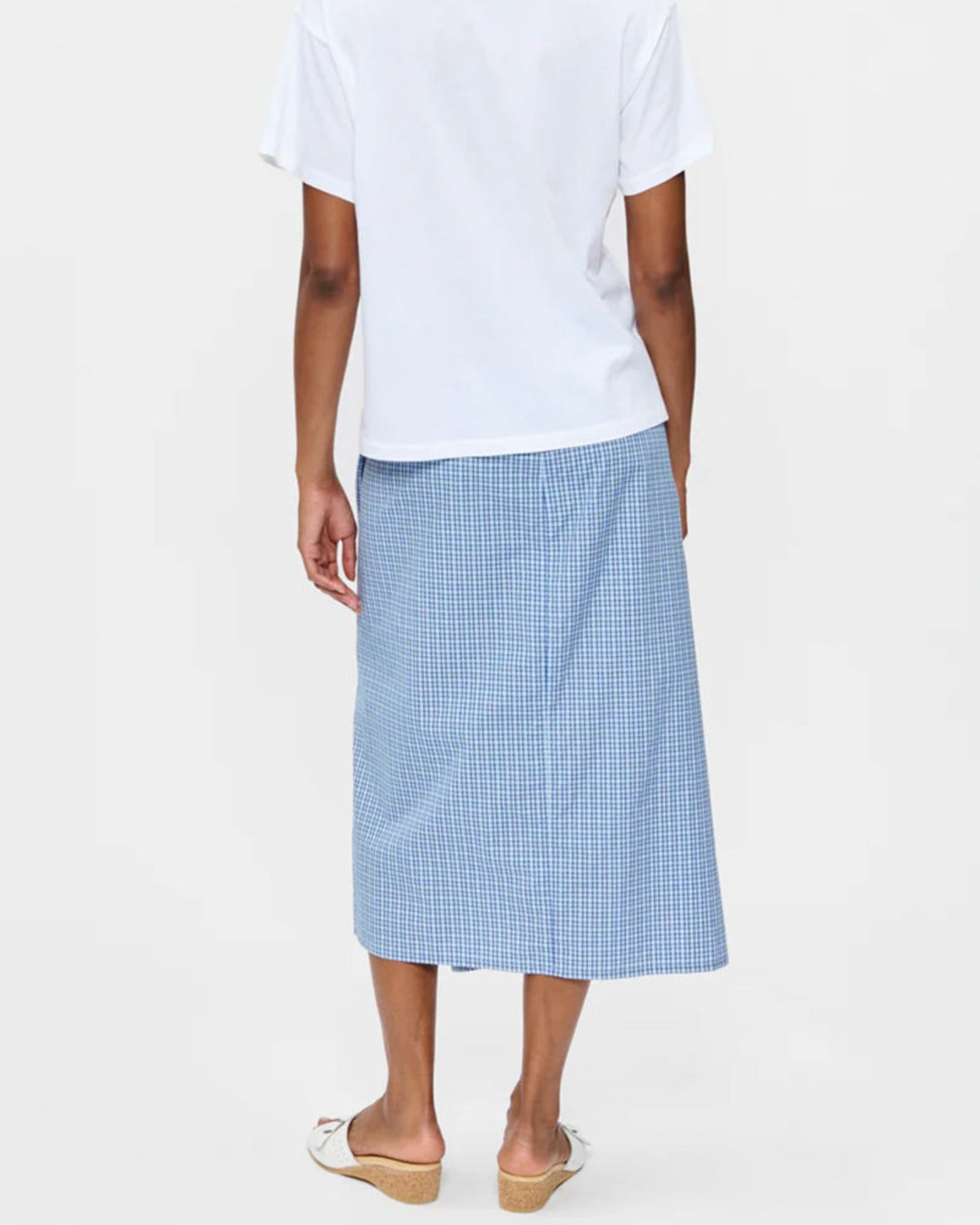 6397 - Draped Wrap Skirt - Blue